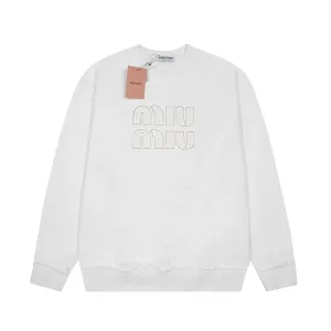 【Miumiu 公式旗艦店】ミュウミュウ 丸首の衛衣 スウェット ご好評に付き再入荷!241122 【Miumiu 公式旗艦店】ミュウミュウ 丸首の衛衣 スウェット ご好評に付き再入荷!241122
