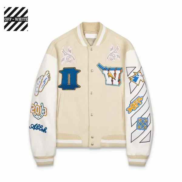 【OFF-WHITE 公式旗艦店】オフホワイト 野球着 ジャケット着ご好評に付き再入荷!241216 【OFF-WHITE 公式旗艦店】オフホワイト 野球着 ジャケット着ご好評に付き再入荷!241216