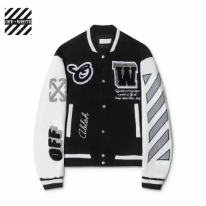 【OFF-WHITE 公式旗艦店】オフホワイト 野球着 ジャケット着ご好評に付き再入荷!241216 【OFF-WHITE 公式旗艦店】オフホワイト 野球着 ジャケット着ご好評に付き再入荷!241216