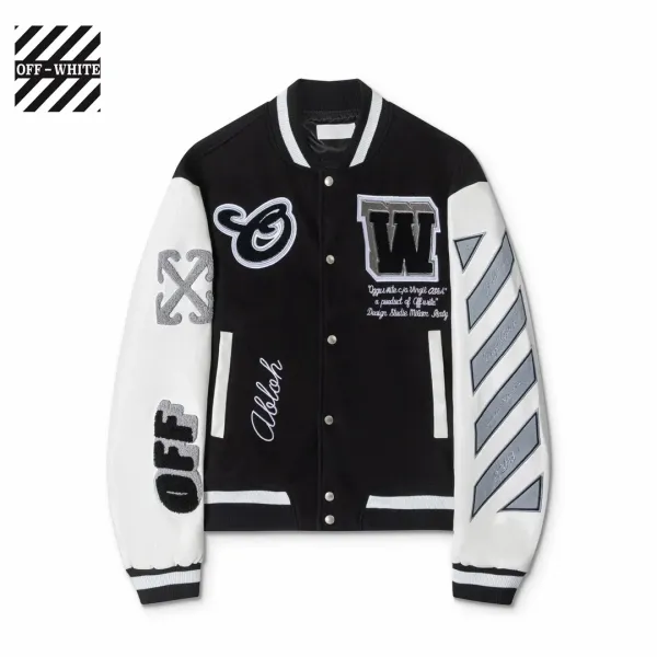 【OFF-WHITE 公式旗艦店】オフホワイト 野球着 ジャケット着ご好評に付き再入荷!241216 【OFF-WHITE 公式旗艦店】オフホワイト 野球着 ジャケット着ご好評に付き再入荷!241216