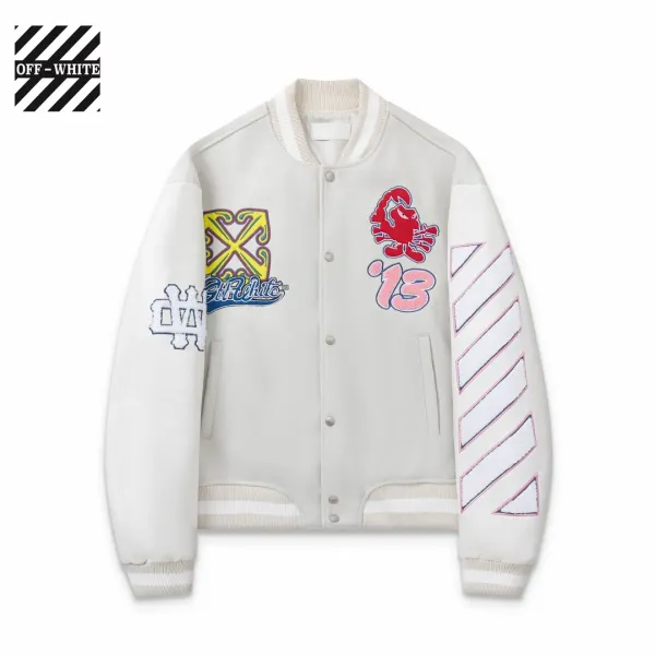 【OFF-WHITE 公式旗艦店】オフホワイト 野球着 ジャケット着ご好評に付き再入荷!241216 【OFF-WHITE 公式旗艦店】オフホワイト 野球着 ジャケット着ご好評に付き再入荷!241216