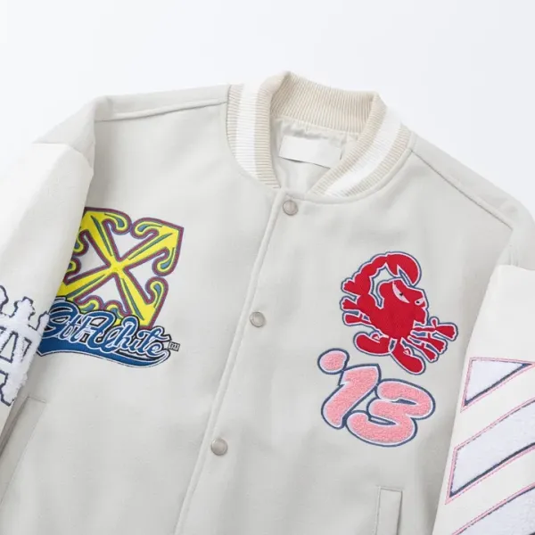 【OFF-WHITE 公式旗艦店】オフホワイト 野球着 ジャケット着ご好評に付き再入荷!241216 【OFF-WHITE 公式旗艦店】オフホワイト 野球着 ジャケット着ご好評に付き再入荷!241216