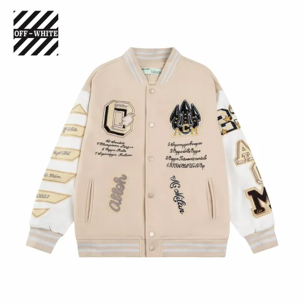 【OFF-WHITE 公式旗艦店】オフホワイト 野球着 ジャケット着ご好評に付き再入荷!241023 【OFF-WHITE 公式旗艦店】オフホワイト 野球着 ジャケット着ご好評に付き再入荷!241023