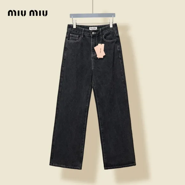 【Miumiu  公式旗艦店】ミュウミュウ  ジーパン  ご好評に付き再入荷！ 241219