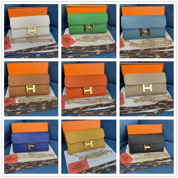 HERMÈS ショルダー & 長財布 11カラー 22X11CM HERMÈS ショルダー & 長財布 11カラー 22X11CM