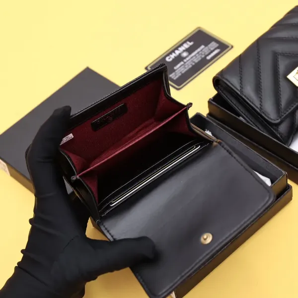 【-chanel】シャネル クラシック小さなフラップ財布【財布】