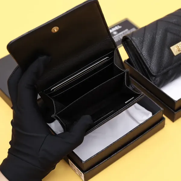 【-chanel】シャネル クラシック小さなフラップ財布【財布】