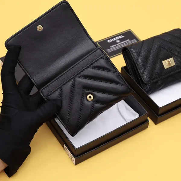 【-chanel】シャネル クラシック小さなフラップ財布【財布】