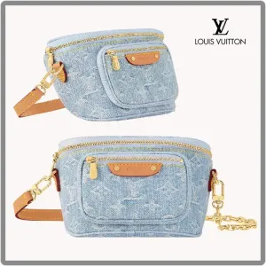 LV 24AW◆LOUIS VUITTON ルイヴィトン◆ミニ バムバッグ モノグラム・デニム M83353 17*12*9.5CM 240919 LV 24AW◆LOUIS VUITTON ルイヴィトン◆ミニ バムバッグ モノグラム・デニム M83353 17*12*9.5CM 240919