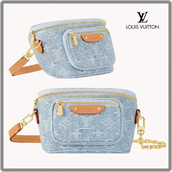 LV 24AW◆LOUIS VUITTON ルイヴィトン◆ミニ バムバッグ モノグラム・デニム M83353 17*12*9.5CM 240919 LV 24AW◆LOUIS VUITTON ルイヴィトン◆ミニ バムバッグ モノグラム・デニム M83353 17*12*9.5CM 240919