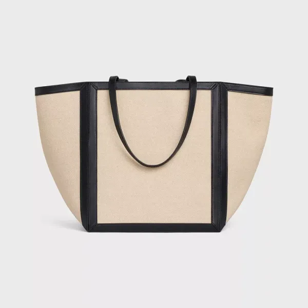 【CELINE】セリーヌ 22年春夏新作 カバ ラージスクエア キャンバス トートバッグ 27 X 31 X 25 CM 【CELINE】セリーヌ 22年春夏新作 カバ ラージスクエア キャンバス トートバッグ 27 X 31 X 25 CM
