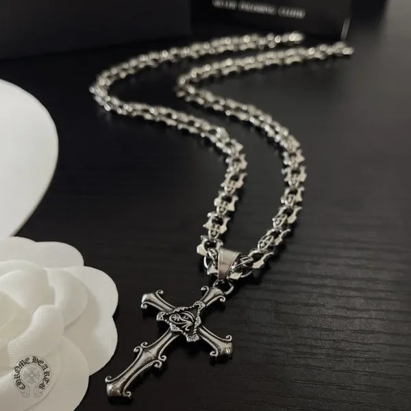 【CHROME HEARTS】ネックレス、新しいネックレス万能シンプルファッションオーナメント  241014