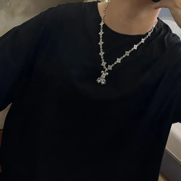 LV【LOUIS VUITTON】ネックレス、新しいネックレス万能シンプルファッションオーナメント 250301