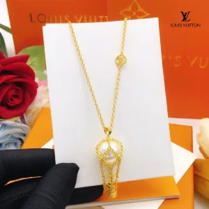 LV【LOUIS VUITTON】ネックレス、新しいネックレス万能シンプルファッションオーナメント 250301 LV【LOUIS VUITTON】ネックレス、新しいネックレス万能シンプルファッションオーナメント 250301
