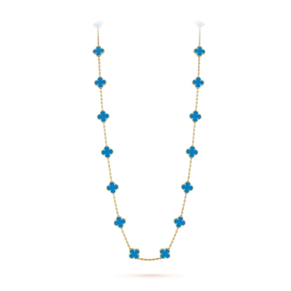 【Vancleef & Arpels】 ヴィンテージ アルハンブラ ロングネックレス、20 モチーフ 【Vancleef & Arpels】 ヴィンテージ アルハンブラ ロングネックレス、20 モチーフ