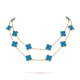 【Vancleef & Arpels】 ヴィンテージ アルハンブラ ロングネックレス、20 モチーフ 【Vancleef & Arpels】 ヴィンテージ アルハンブラ ロングネックレス、20 モチーフ