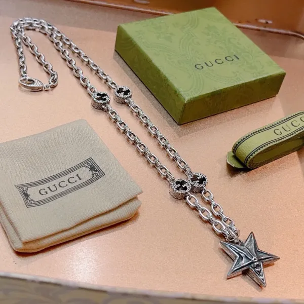【GUCCI】ネックレス、新しいネックレス万能シンプルファッションオーナメント 240815 【GUCCI】ネックレス、新しいネックレス万能シンプルファッションオーナメント 240815