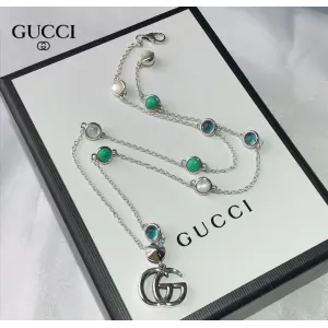 【GUCCI】ネックレス、新しいネックレス万能シンプルファッションオーナメント 【GUCCI】ネックレス、新しいネックレス万能シンプルファッションオーナメント