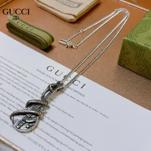 【GUCCI】ネックレス、新しいネックレス万能シンプルファッションオーナメント 【GUCCI】ネックレス、新しいネックレス万能シンプルファッションオーナメント