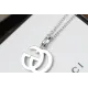 【GUCCI】ネックレス、新しいネックレス万能シンプルファッションオーナメント 【GUCCI】ネックレス、新しいネックレス万能シンプルファッションオーナメント