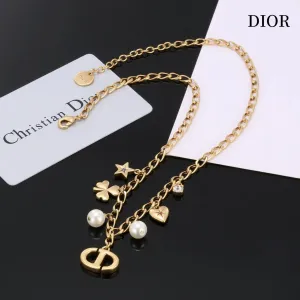 【DIOR】ネックレス、新しいネックレス万能シンプルファッションオーナメント 【DIOR】ネックレス、新しいネックレス万能シンプルファッションオーナメント