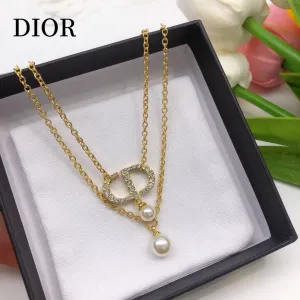 【DIOR】ネックレス、新しいネックレス万能シンプルファッションオーナメント 【DIOR】ネックレス、新しいネックレス万能シンプルファッションオーナメント