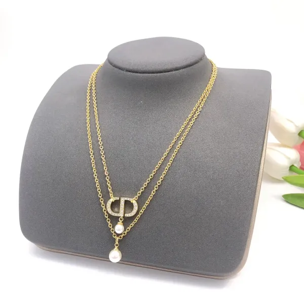 【DIOR】ネックレス、新しいネックレス万能シンプルファッションオーナメント 【DIOR】ネックレス、新しいネックレス万能シンプルファッションオーナメント
