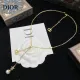 【DIOR】ネックレス、新しいネックレス万能シンプルファッションオーナメント 【DIOR】ネックレス、新しいネックレス万能シンプルファッションオーナメント