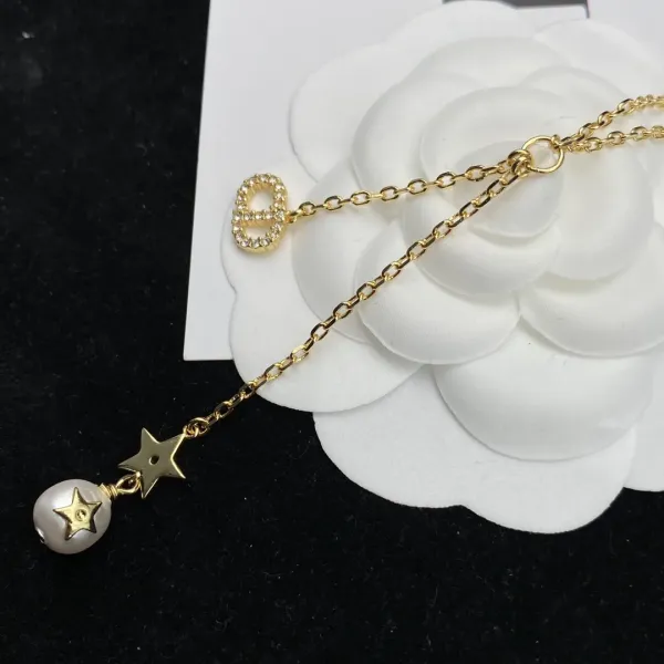 【DIOR】ネックレス、新しいネックレス万能シンプルファッションオーナメント 【DIOR】ネックレス、新しいネックレス万能シンプルファッションオーナメント