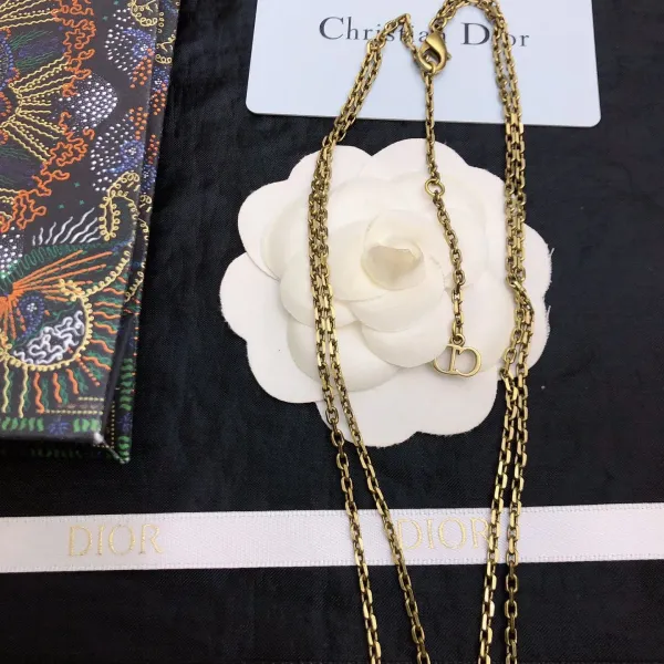 【DIOR】ネックレス、新しいネックレス万能シンプルファッションオーナメント 【DIOR】ネックレス、新しいネックレス万能シンプルファッションオーナメント