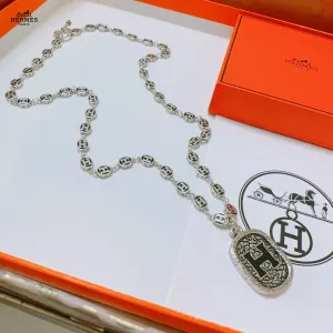 【HERMES】ネックレス、新しいネックレス万能シンプルファッションオーナメント 240730 【HERMES】ネックレス、新しいネックレス万能シンプルファッションオーナメント 240730