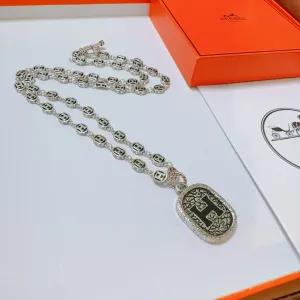【HERMES】ネックレス、新しいネックレス万能シンプルファッションオーナメント 240730 【HERMES】ネックレス、新しいネックレス万能シンプルファッションオーナメント 240730