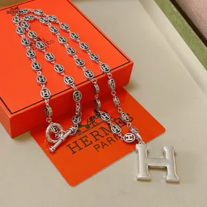 【HERMES】ネックレス、新しいネックレス万能シンプルファッションオーナメント 240730 【HERMES】ネックレス、新しいネックレス万能シンプルファッションオーナメント 240730