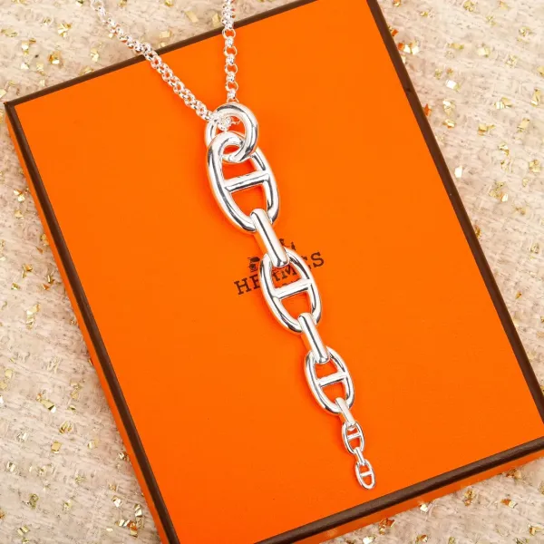 【HERMES】ネックレス、新しいネックレス万能シンプルファッションオーナメント 240730 【HERMES】ネックレス、新しいネックレス万能シンプルファッションオーナメント 240730