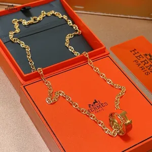 【HERMES】ネックレス、新しいネックレス万能シンプルファッションオーナメント 240730 【HERMES】ネックレス、新しいネックレス万能シンプルファッションオーナメント 240730
