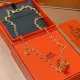 【HERMES】ネックレス、新しいネックレス万能シンプルファッションオーナメント 240730 【HERMES】ネックレス、新しいネックレス万能シンプルファッションオーナメント 240730