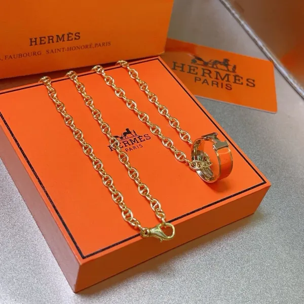 【HERMES】ネックレス、新しいネックレス万能シンプルファッションオーナメント 240730 【HERMES】ネックレス、新しいネックレス万能シンプルファッションオーナメント 240730