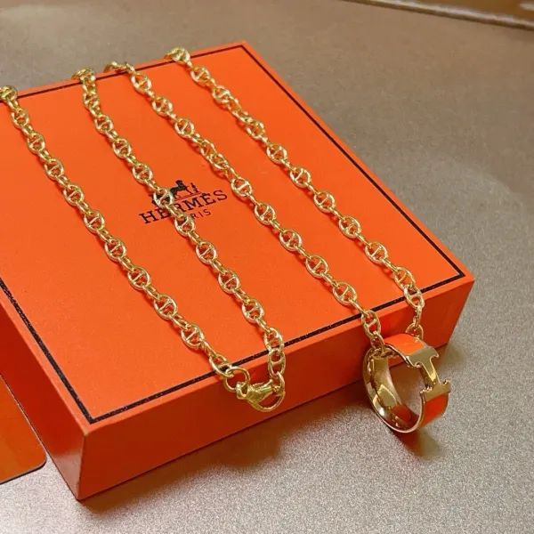 【HERMES】ネックレス、新しいネックレス万能シンプルファッションオーナメント 240730 【HERMES】ネックレス、新しいネックレス万能シンプルファッションオーナメント 240730