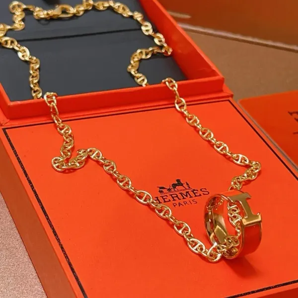 【HERMES】ネックレス、新しいネックレス万能シンプルファッションオーナメント 240730 【HERMES】ネックレス、新しいネックレス万能シンプルファッションオーナメント 240730