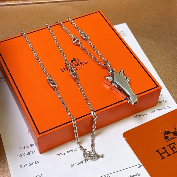 【HERMES】ネックレス、新しいネックレス万能シンプルファッションオーナメント 240730 【HERMES】ネックレス、新しいネックレス万能シンプルファッションオーナメント 240730