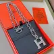 【HERMES】ネックレス、新しいネックレス万能シンプルファッションオーナメント 2473 【HERMES】ネックレス、新しいネックレス万能シンプルファッションオーナメント 2473