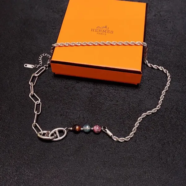 【HERMES】ネックレス、新しいネックレス万能シンプルファッションオーナメント 2473 【HERMES】ネックレス、新しいネックレス万能シンプルファッションオーナメント 2473
