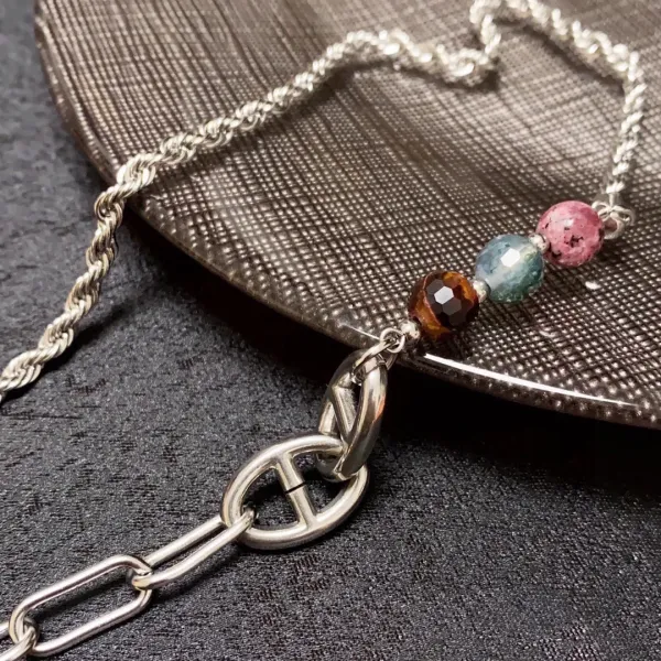 【HERMES】ネックレス、新しいネックレス万能シンプルファッションオーナメント 2473 【HERMES】ネックレス、新しいネックレス万能シンプルファッションオーナメント 2473