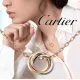 大人気！【カルティエ】ギフトに◎ トリニティ ネックレス 18K