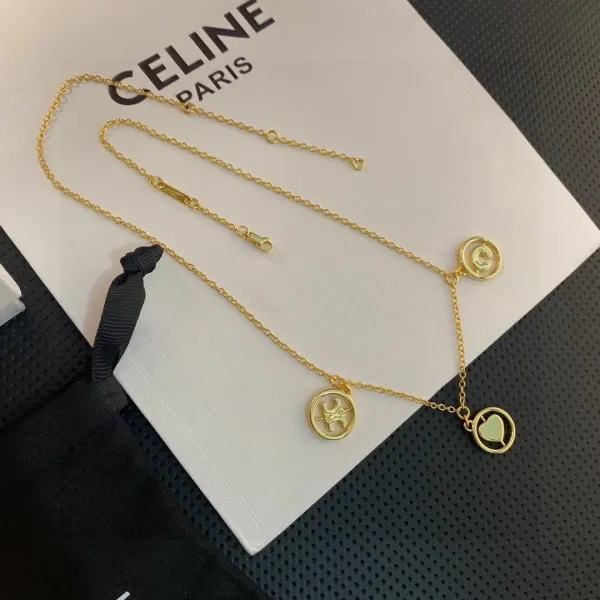 【CELINE】ネックレス、新しいネックレス万能シンプルファッションオーナメント 【CELINE】ネックレス、新しいネックレス万能シンプルファッションオーナメント