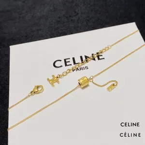 【CELINE】ネックレス、新しいネックレス万能シンプルファッションオーナメント 【CELINE】ネックレス、新しいネックレス万能シンプルファッションオーナメント