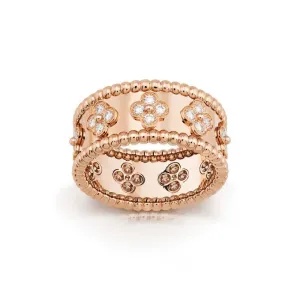 【Vancleef & Arpels】 ペルレ クローバー リング、ミディアムモデル 【Vancleef & Arpels】 ペルレ クローバー リング、ミディアムモデル