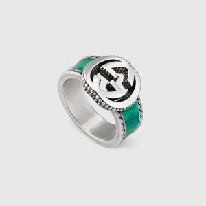 GUCCI エナメル インターロッキングG ブレスレット GUCCI エナメル インターロッキングG ブレスレット
