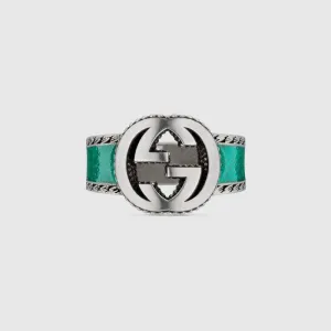 GUCCI エナメル インターロッキングG ブレスレット GUCCI エナメル インターロッキングG ブレスレット