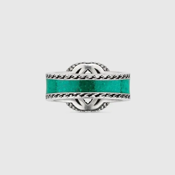 GUCCI エナメル インターロッキングG ブレスレット GUCCI エナメル インターロッキングG ブレスレット